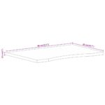Dessus de bureau avec courbe 80x50x2,5 cm manguier massif brut – Image 7