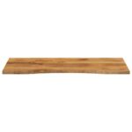 Dessus de bureau avec courbe 120x50x2,5 cm manguier massif brut – Image 2