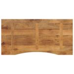 Dessus de bureau avec courbe 120x50x2,5 cm manguier massif brut – Image 4