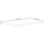 Dessus de bureau avec courbe 120x50x2,5 cm manguier massif brut – Image 7