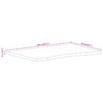 Dessus de bureau avec courbe 140x50x2,5 cm manguier massif brut – Image 7