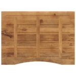 Dessus de bureau avec courbe 100x80x2,5 cm manguier massif brut – Image 4