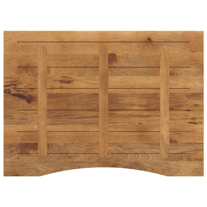 Dessus de bureau avec courbe 100x80x2,5 cm manguier massif brut – Image 4