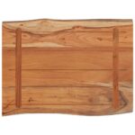Dessus de table 80x60x2,5 cm rectangulaire bois massif acacia – Image 2