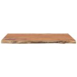 Dessus de table 80x60x2,5 cm rectangulaire bois massif acacia – Image 3