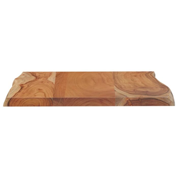 Dessus de table 80x60x2,5 cm rectangulaire bois massif acacia – Image 4
