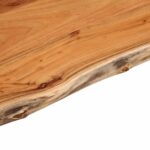 Dessus de table 80x60x2,5 cm rectangulaire bois massif acacia – Image 6