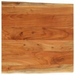 Dessus de table 40x40x3,8 cm carré bois massif d'acacia