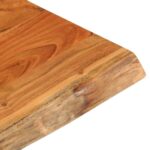 Dessus de table 40x40x3,8 cm carré bois massif d'acacia – Image 6