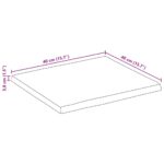 Dessus de table 40x40x3,8 cm carré bois massif d'acacia – Image 8