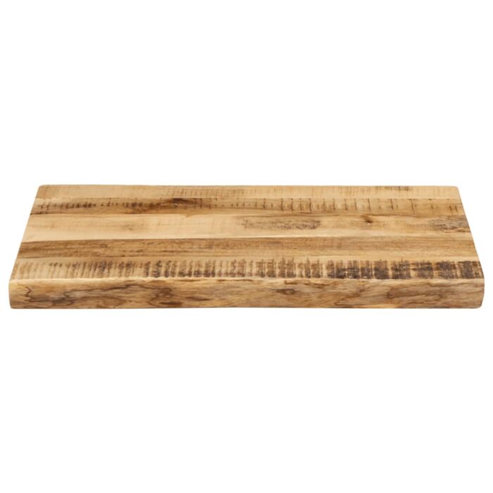 Dessus de table bord vivant 70x40x2,5 cm bois de manguier brut – Image 2