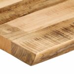 Dessus de table bord vivant 70x40x2,5 cm bois de manguier brut – Image 5