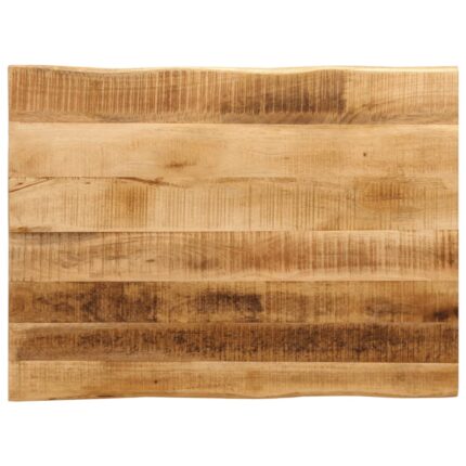 Dessus de table bord vivant 80x60x2,5 cm bois de manguier brut