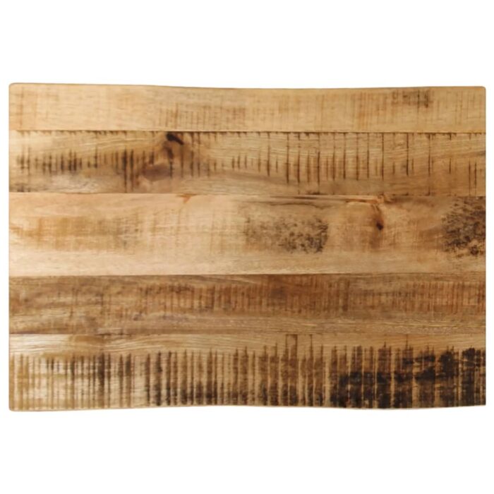Dessus de table bord vivant 50x40x3,8 cm bois de manguier brut – Image 1