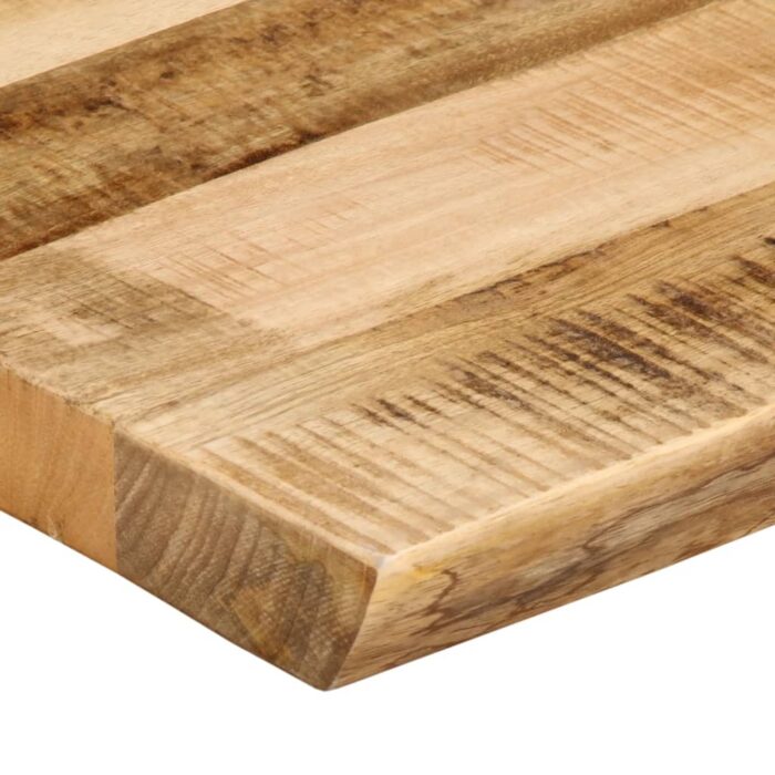 Dessus de table bord vivant 50x40x3,8 cm bois de manguier brut – Image 5