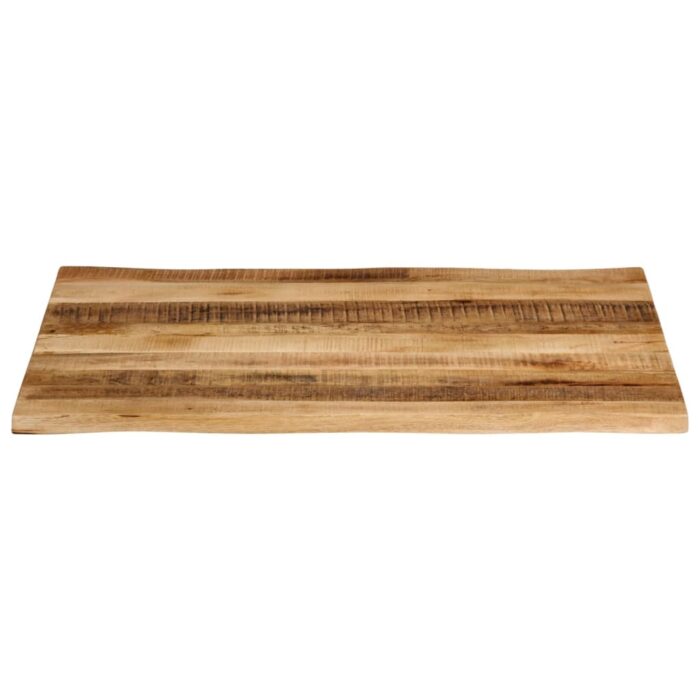 Dessus de table bord vivant 90x80x3,8 cm bois de manguier brut – Image 2