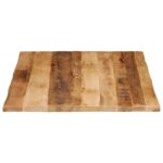 Dessus de table bord vivant 90x80x3,8 cm bois de manguier brut – Image 3