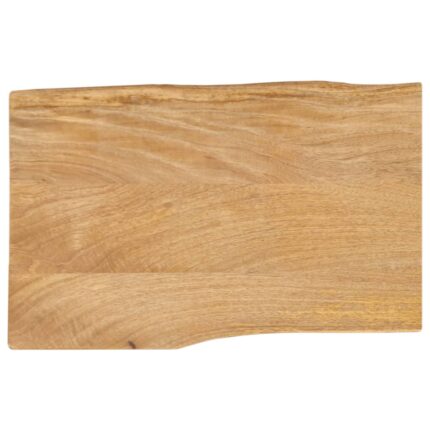 Dessus de table 50x40x2,5 cm bord vivant bois massif manguier
