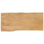 Dessus de table 90x40x2,5 cm bord vivant bois massif manguier