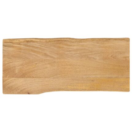 Dessus de table 90x40x2,5 cm bord vivant bois massif manguier