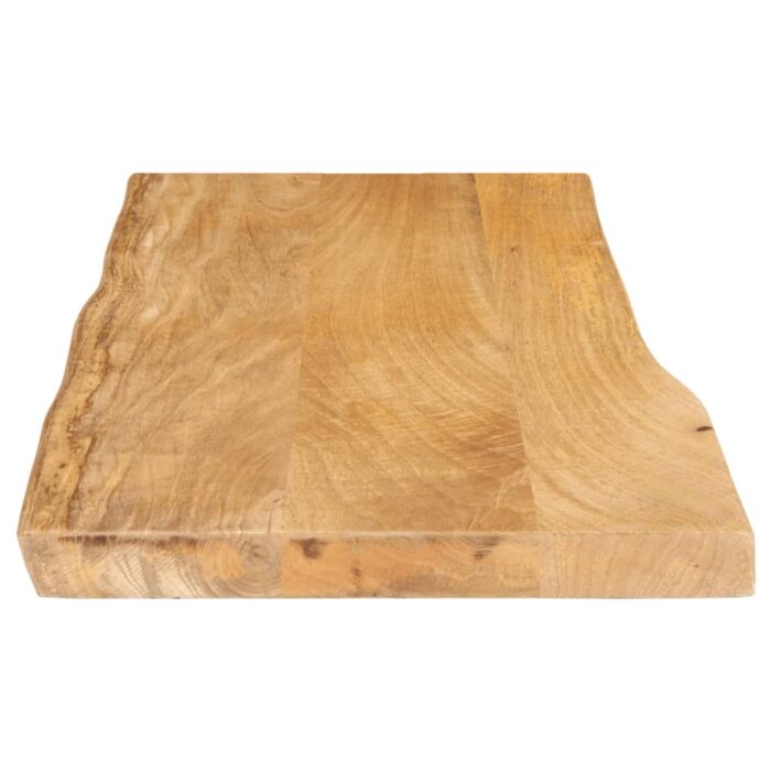 Dessus de table 90x40x2,5 cm bord vivant bois massif manguier – Image 3