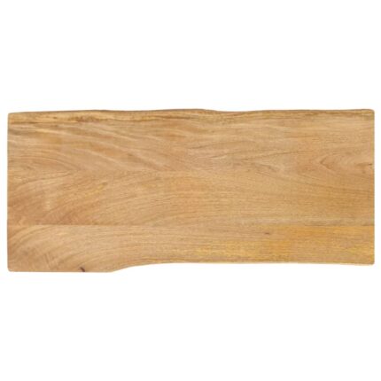 Dessus de table 100x40x2,5 cm bord vivant bois massif manguier