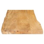 Dessus de table 100x40x2,5 cm bord vivant bois massif manguier – Image 3