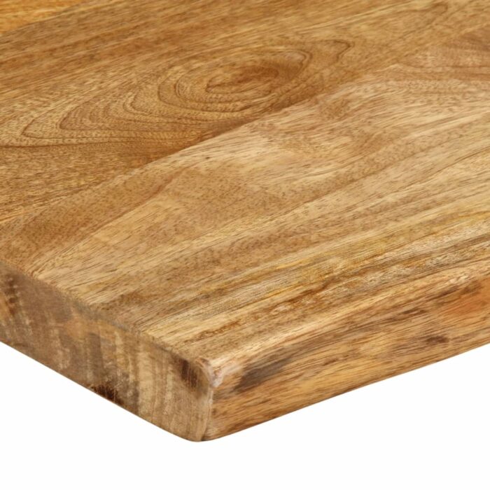 Dessus de table 100x40x2,5 cm bord vivant bois massif manguier – Image 5