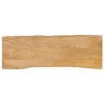 Dessus de table 110x40x2,5 cm bord vivant bois massif manguier