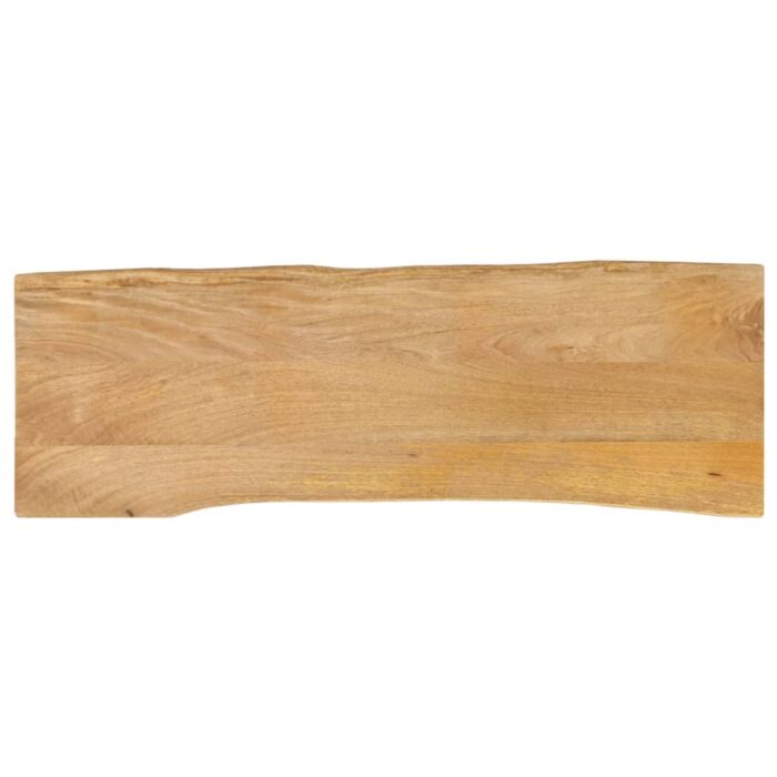 Dessus de table 110x40x2,5 cm bord vivant bois massif manguier – Image 1