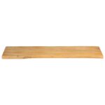 Dessus de table 110x40x2,5 cm bord vivant bois massif manguier – Image 2