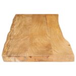 Dessus de table 110x40x2,5 cm bord vivant bois massif manguier – Image 3