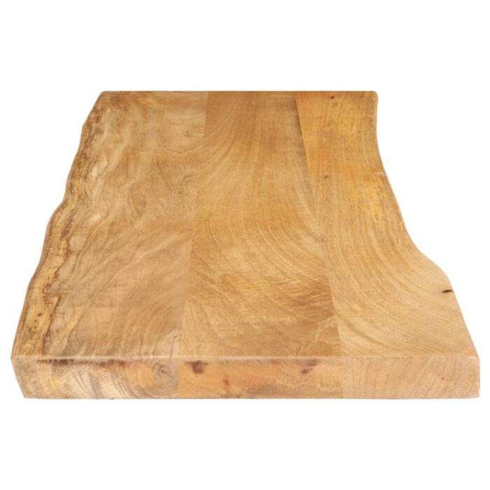 Dessus de table 110x40x2,5 cm bord vivant bois massif manguier – Image 3