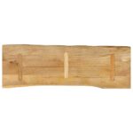 Dessus de table 110x40x2,5 cm bord vivant bois massif manguier – Image 4