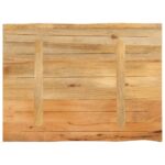 Dessus de table 70x60x2,5 cm bord vivant bois massif manguier – Image 4