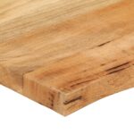 Dessus de table 70x60x2,5 cm bord vivant bois massif manguier – Image 5