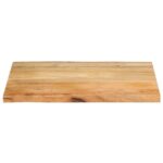 Dessus de table 80x60x2,5 cm bord vivant bois massif manguier – Image 2