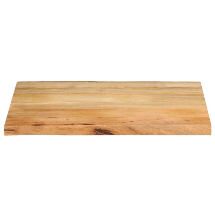 Dessus de table 80x60x2,5 cm bord vivant bois massif manguier – Image 2