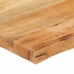 Dessus de table 80x60x2,5 cm bord vivant bois massif manguier – Image 5