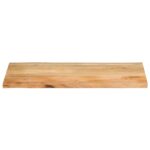 Dessus de table 100x60x2,5 cm bord vivant bois massif manguier – Image 2