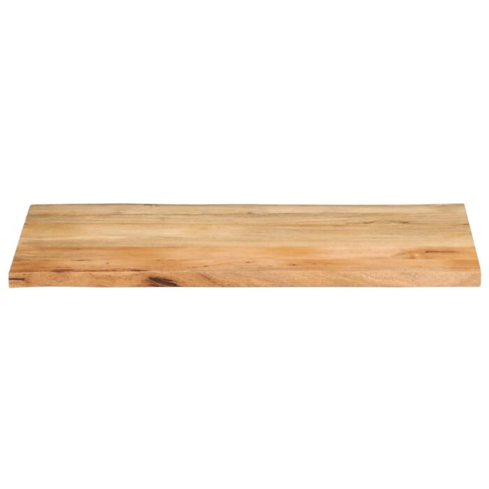 Dessus de table 100x60x2,5 cm bord vivant bois massif manguier – Image 2