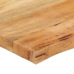Dessus de table 100x60x2,5 cm bord vivant bois massif manguier – Image 5