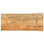 Dessus de table 140x60x3,8 cm bord vivant bois massif manguier – Image 4