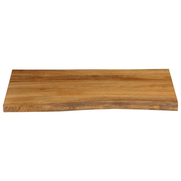 Dessus de table 80x60x2,5 cm bord vivant bois massif manguier – Image 2