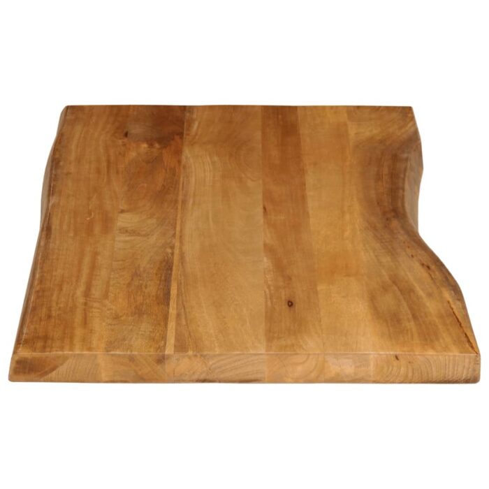 Dessus de table 100x60x2,5 cm bord vivant bois massif manguier – Image 3