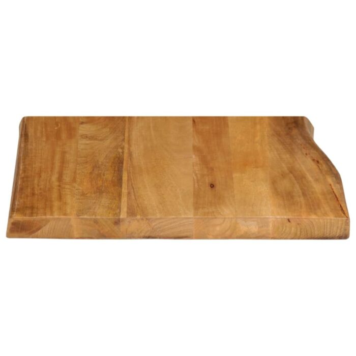 Dessus de table 60x60x3,8 cm bord vivant bois massif manguier – Image 3