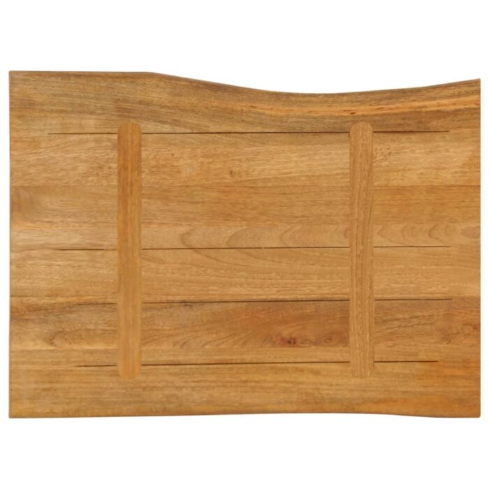 Dessus de table 80x60x3,8 cm bord vivant bois massif manguier – Image 4