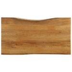 Dessus de table 110x60x3,8 cm bord vivant bois massif manguier