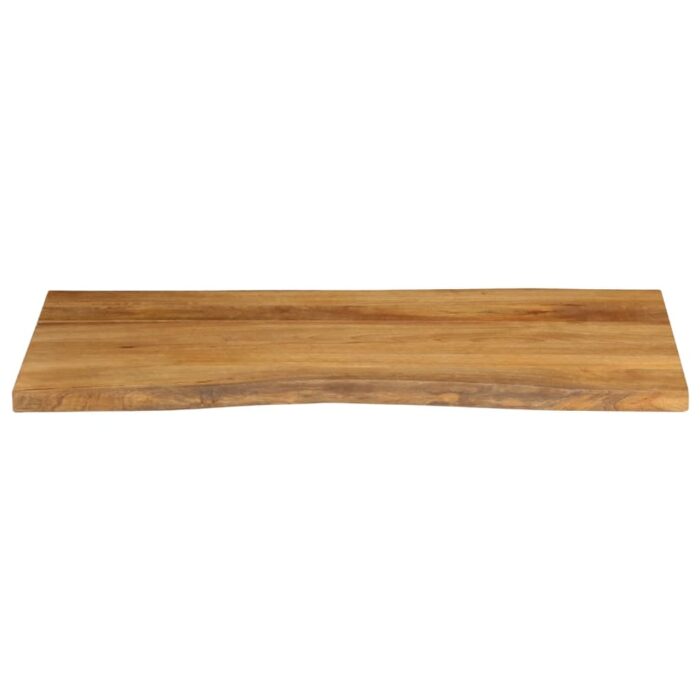 Dessus de table 110x60x3,8 cm bord vivant bois massif manguier – Image 2