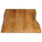 Dessus de table 110x60x3,8 cm bord vivant bois massif manguier – Image 3